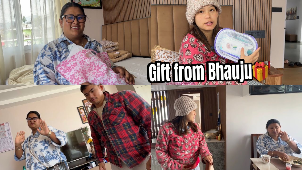ANJALI BHAUJU AWNU BHAYESA GHAR🏠 NANI LAI BHETNU👶❤️