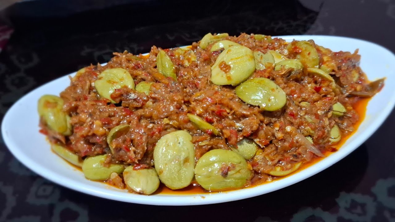 Stok bulan puasa bikin selera makan sambel pete teri #sambal #sambalpete #sambalteri