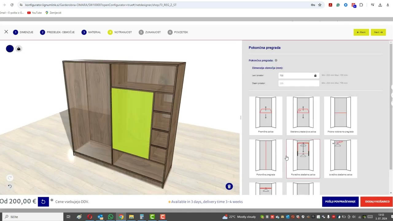 10 Naročanje Omare po meri LL