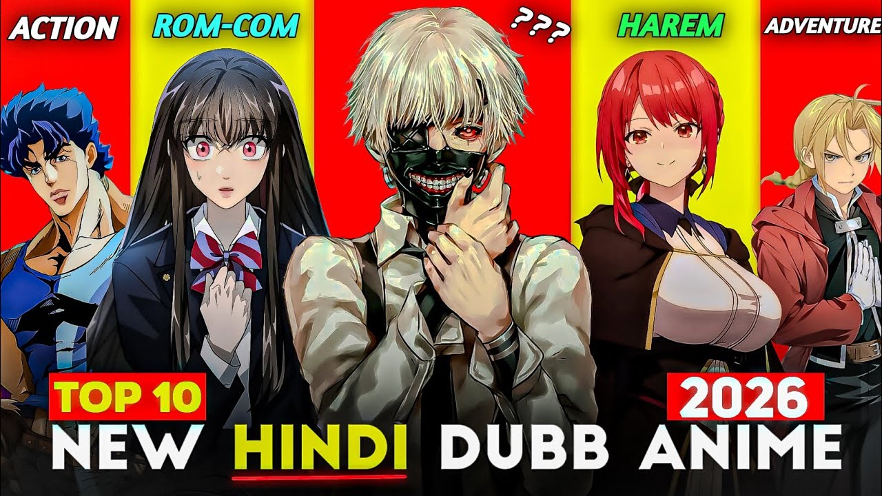 Top 10 New & Best Anime In Official Hindi Dubbed | Crunchyroll New Anime List! (2026)