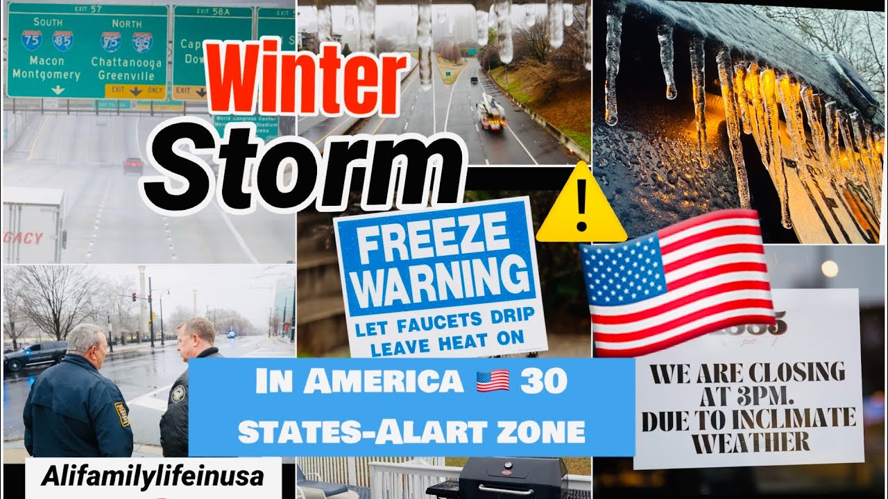 Winter STORM in America |How to manage & meal prep |⚠️Much of north Georgia still under ice storm 