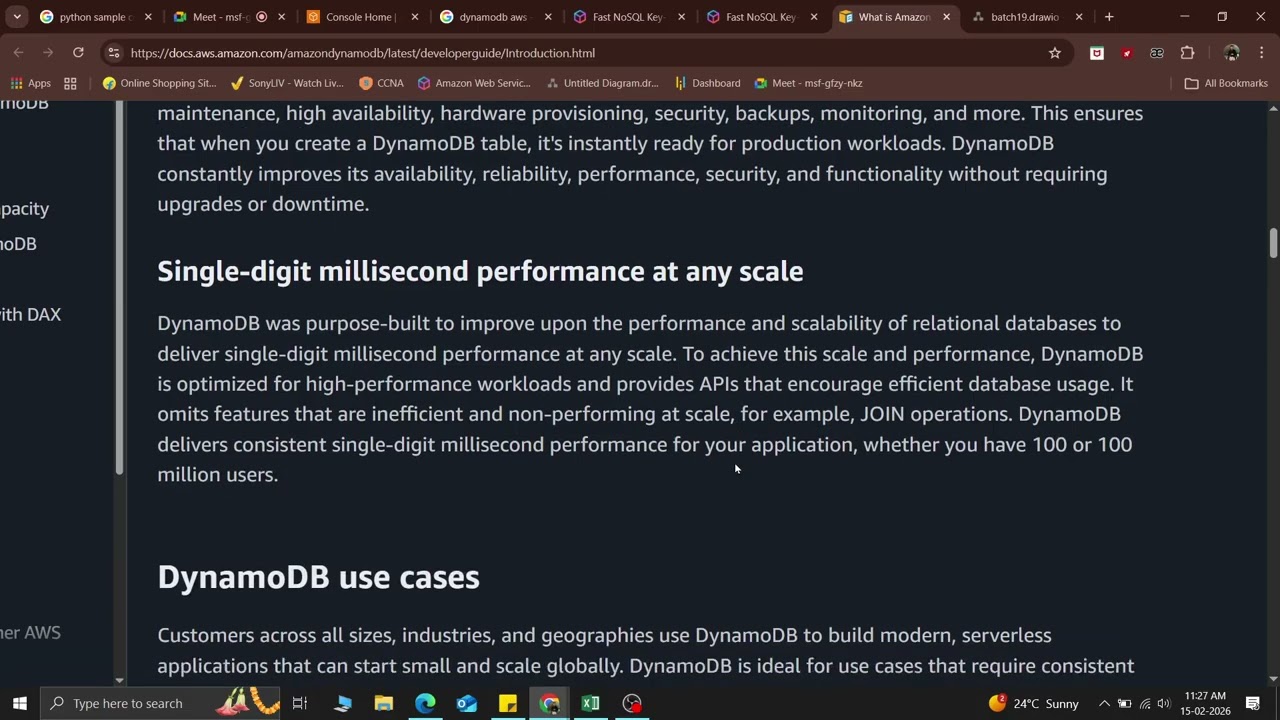 AWS DynamoDB,  create table, add data, scan vs query, add use sort key part-1