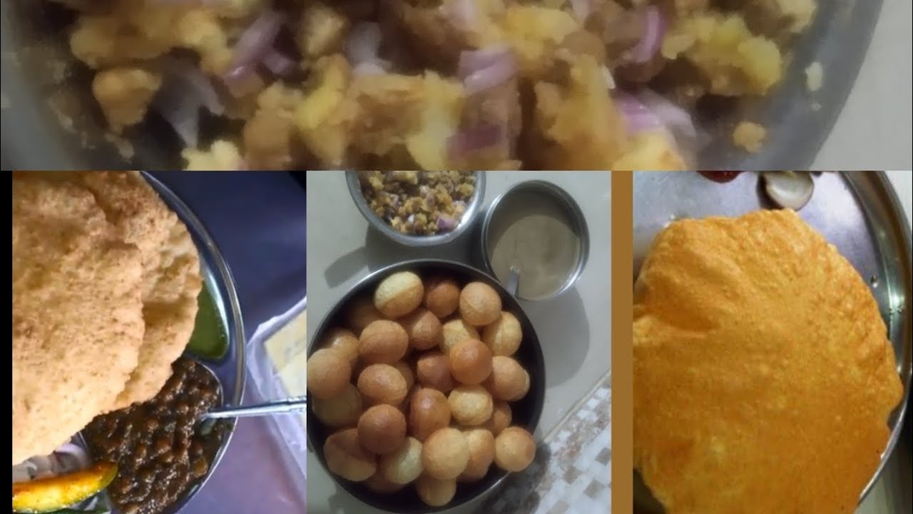 Aaj ghar me banaya  Chhole bhature aur pani puri bhi😋😌