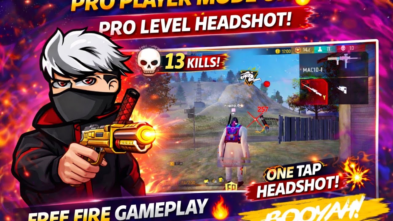  💀 13 Kills in One Match | Free Fire 