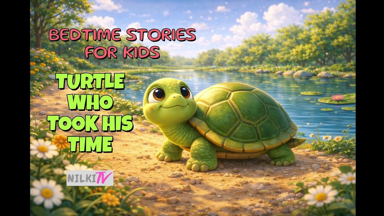 Bedtime Stories For Kids | TURTLE WHO TOOK HIS TIME | Stories For Children