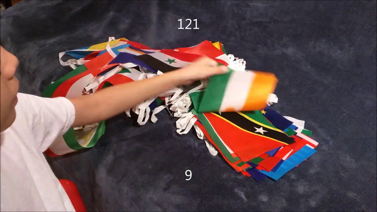 How many international flags can an 8 year old name?