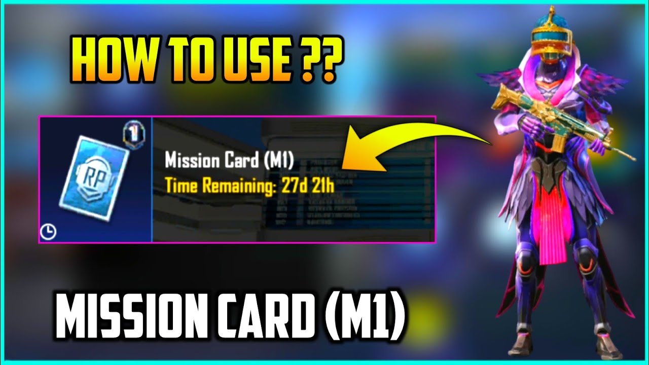 HOW TO USE MISSION CARD (M2) || HOW TO USE MISSION CARD IN PUBG || HOW TO USE RP CARD IN PUBG MOBILE