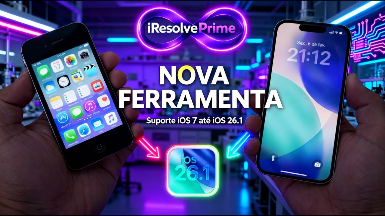 😱 Finalmente! Bypass iCloud do iPhone 4s ao 17 Pro Max (iOS 9–26.1) 2026