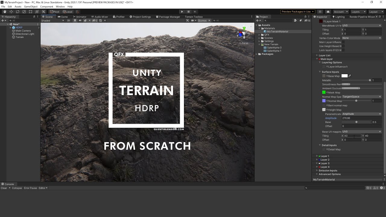 QFX Terrain - From Scratch