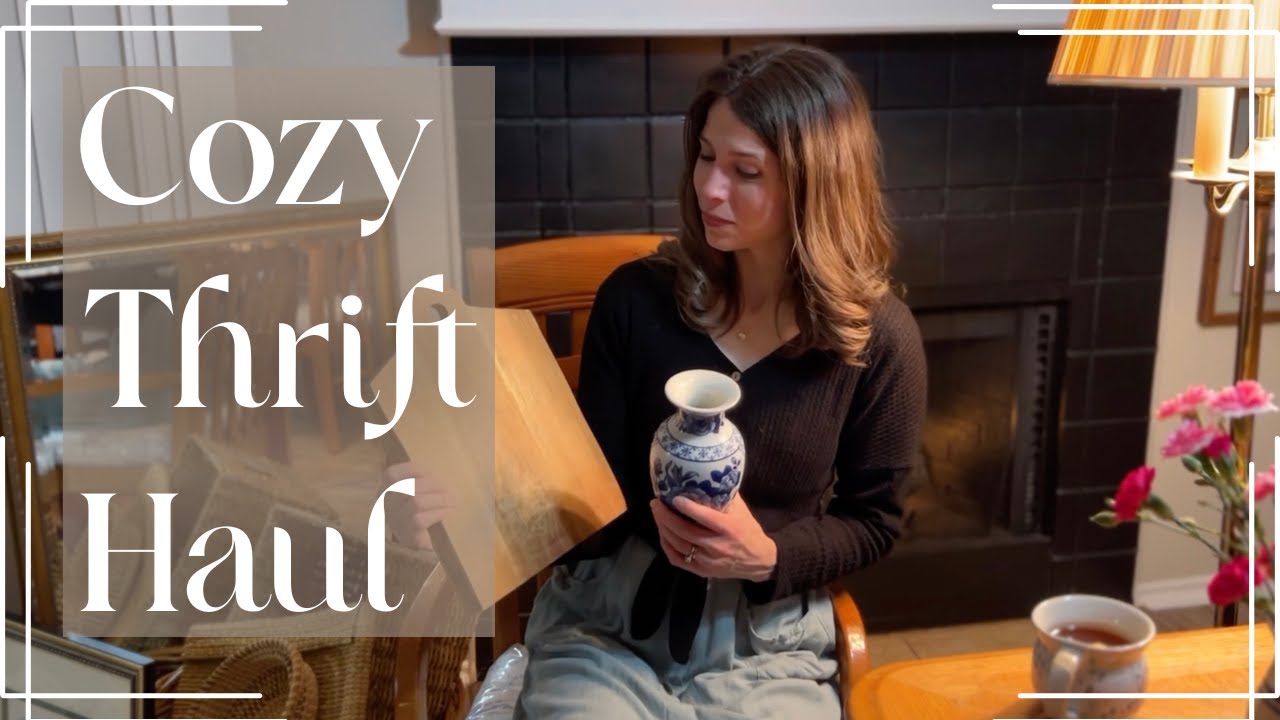 Cozy thrift haul w/ beautiful vintage finds + more!