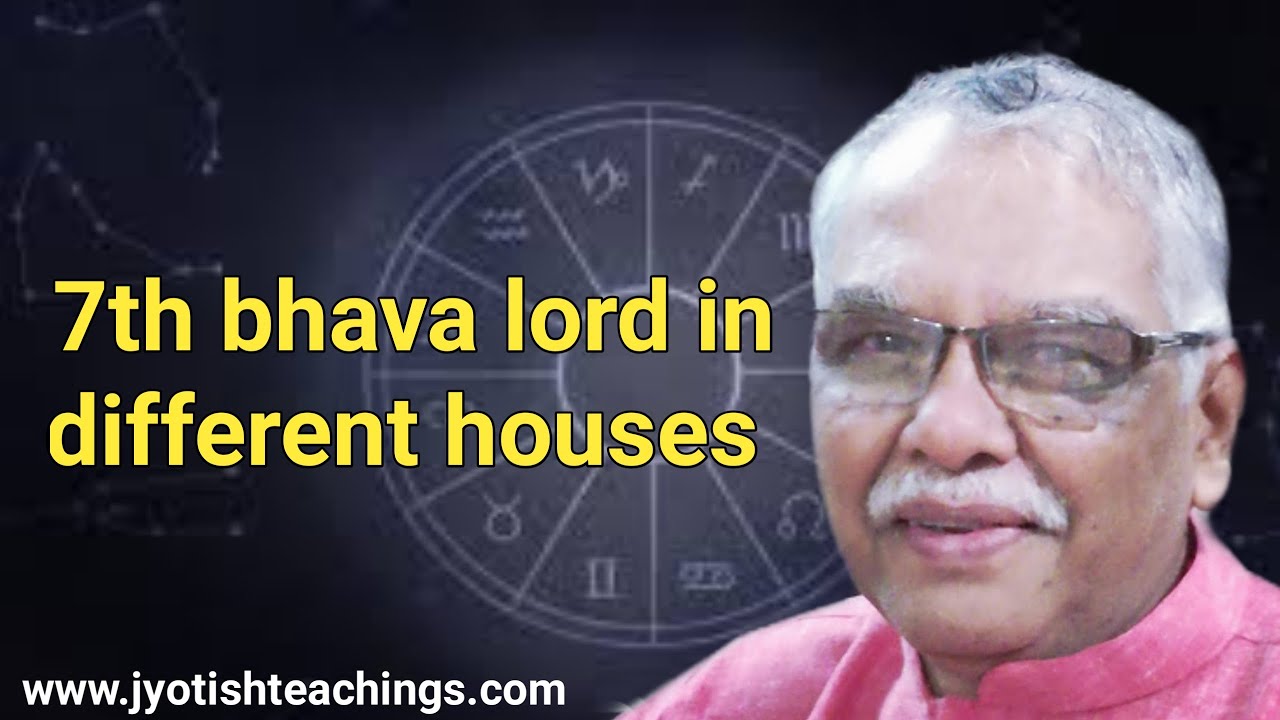 7th Bhava lord in different Bhavas