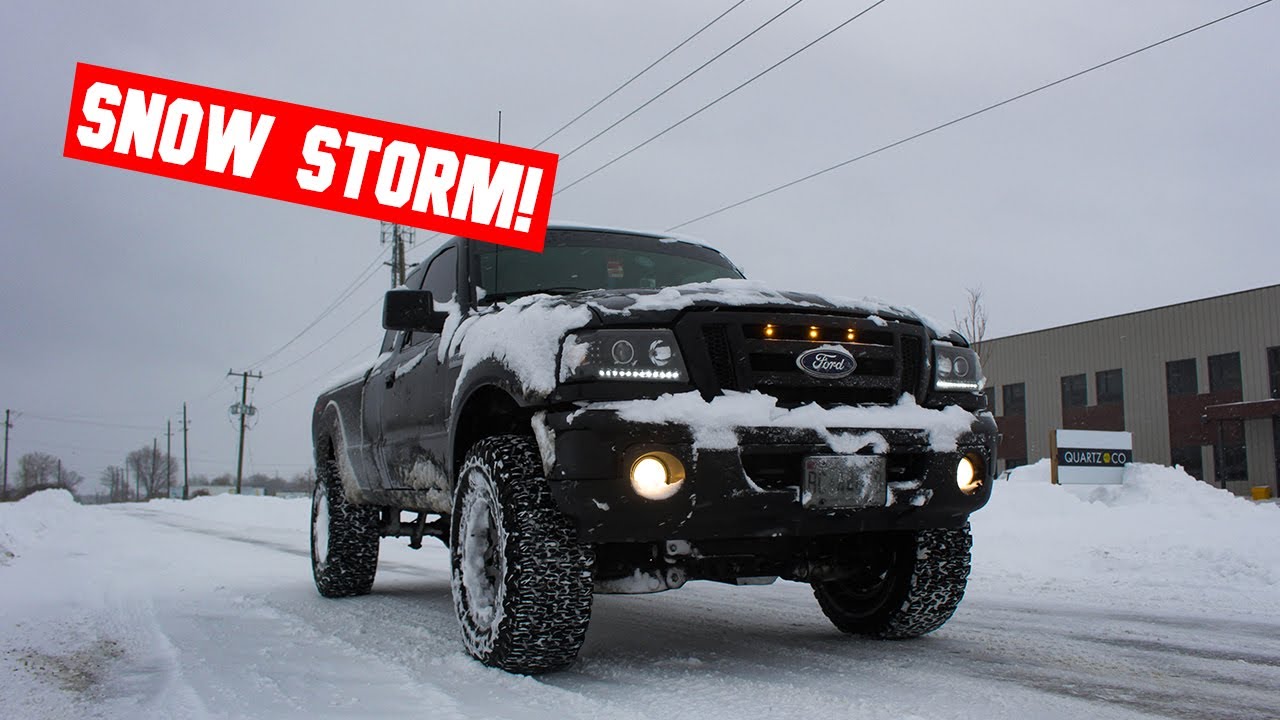ПОДНЯТЫЙ Ford Ranger ПРОТИВ СНЕЖНОЙ БУРИ!