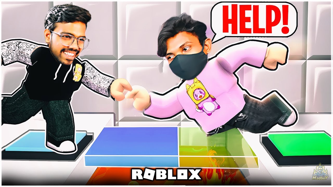 Roblox Double Trouble: Two Player Obby | Roblox | in Telugu