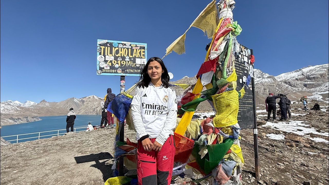 At Tilicho !❤️ #trek #foryourpage #vlog2 #tilicholake #travel 