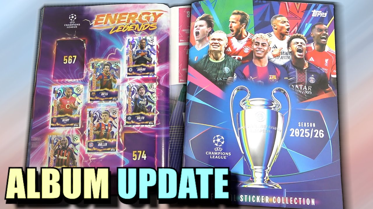 NEW TOPPS CHAMPIONS LEAGUE 2025/26 STICKER ALBUM UPDATE | Our Collection After A Box Opening
