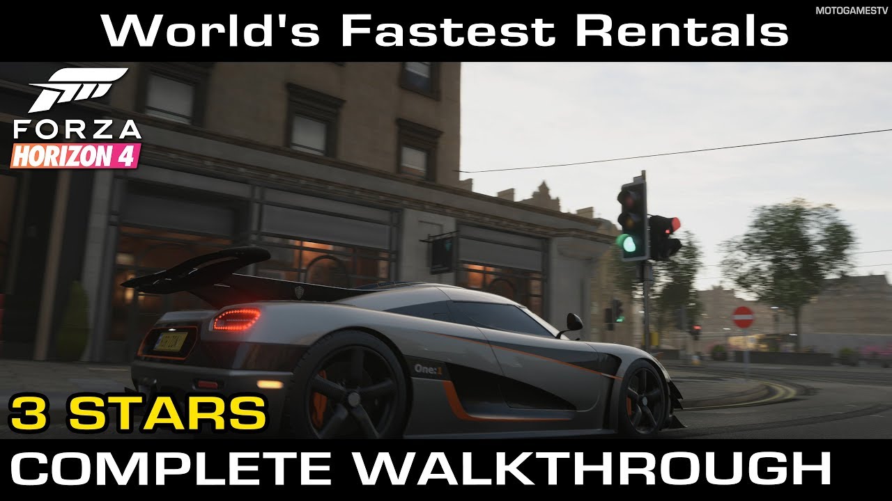 Forza Horizon 4 - World's Fastest Rentals Horizon Business (3 Stars Complete Walkthrough)