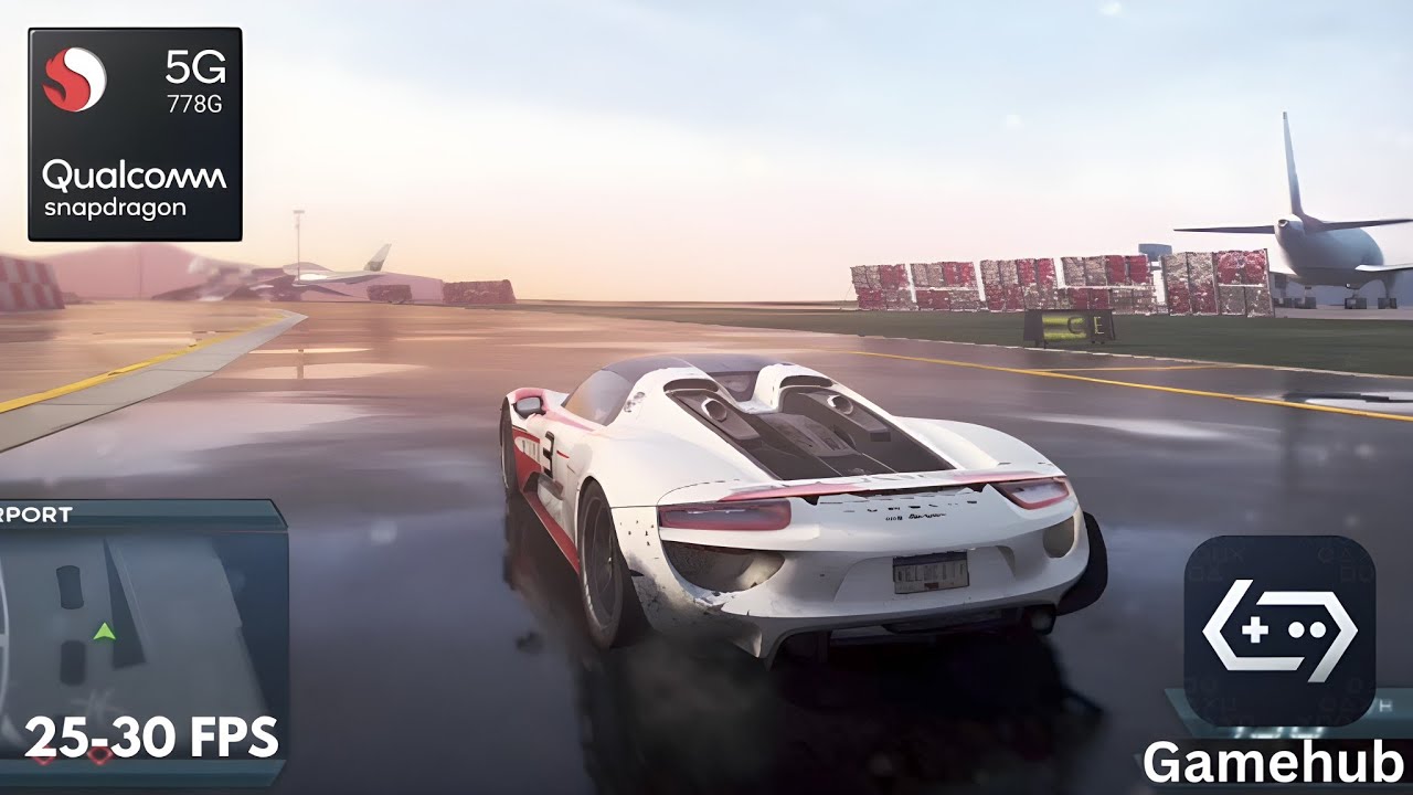 Need For Speed most wanted 2012 Gamehub v5.3.3 Snapdragon 778g 25-30 FPS Gameplay + Setting 