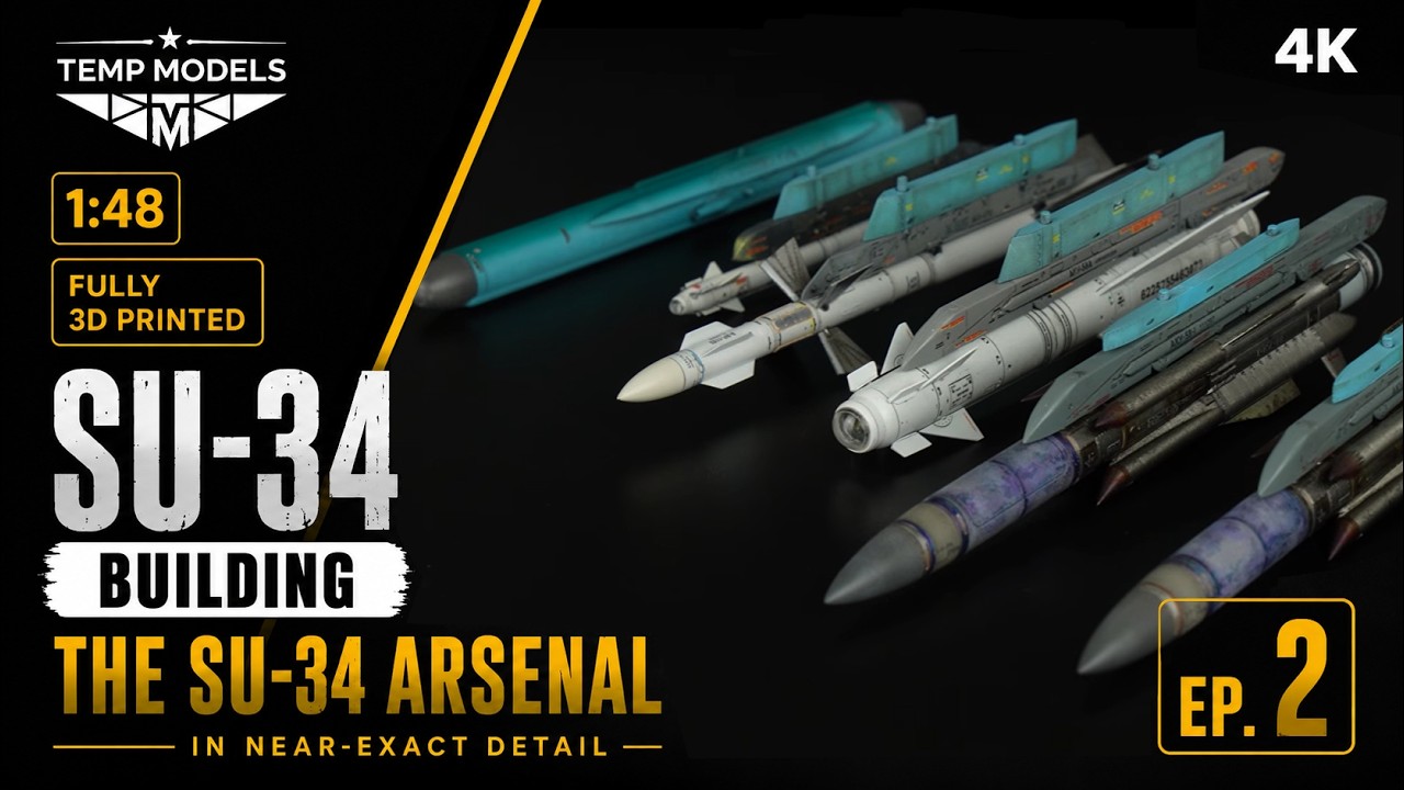Temp Models Su-34 1:48 | painting of the AKU/APU and weapons.