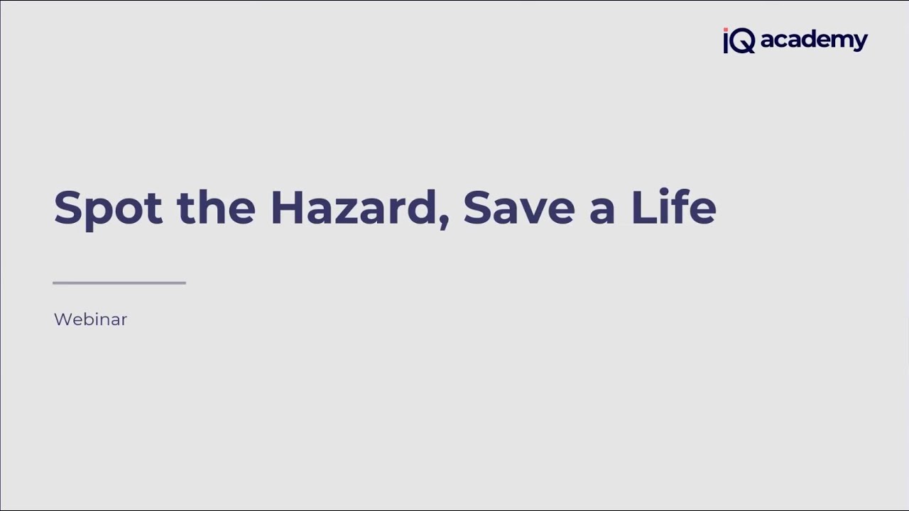 Guest Lecture: Spot the Hazard, Save a Life