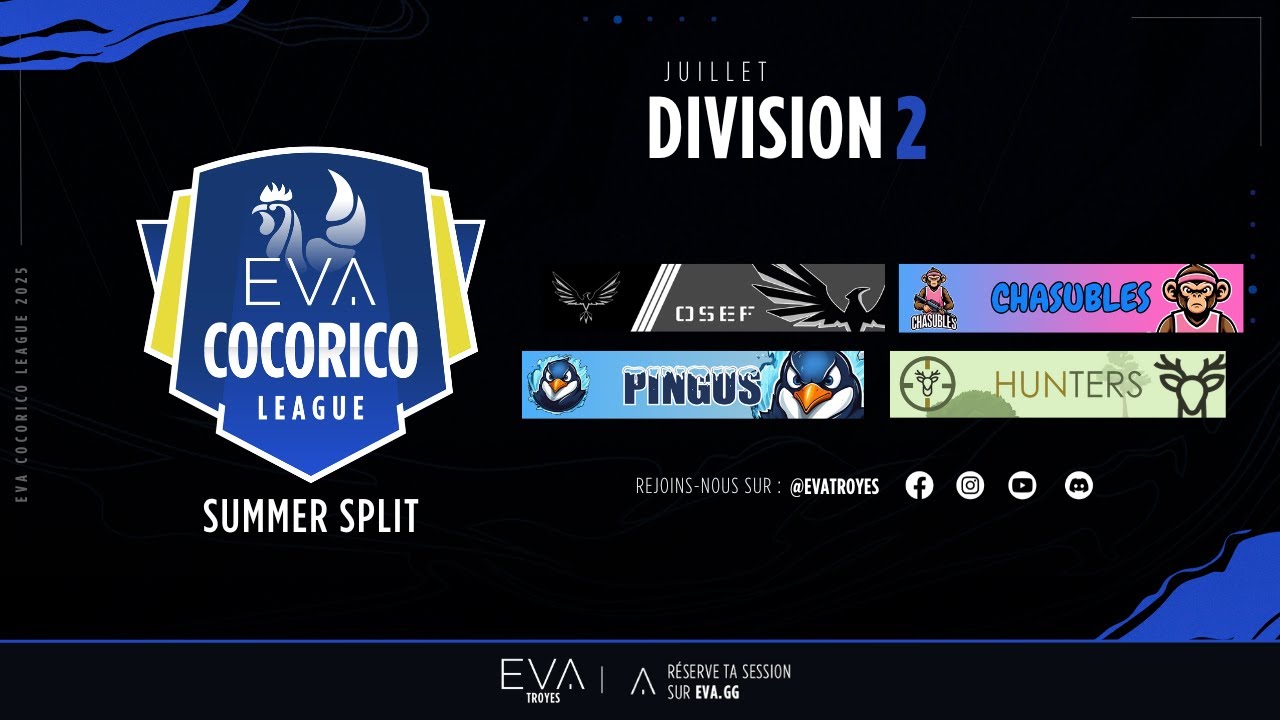 Cocorico League JUILLET ! (Division 2)