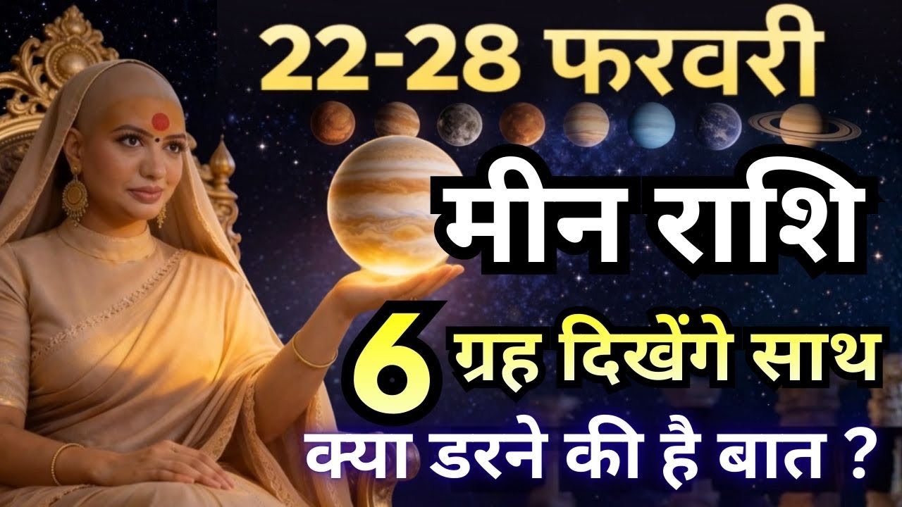 मीन 22-28 फरवरी राशिफल 2026 | फरवरी राशिफल | मीन राशिफल | Meen rashifal | February rashifal 
