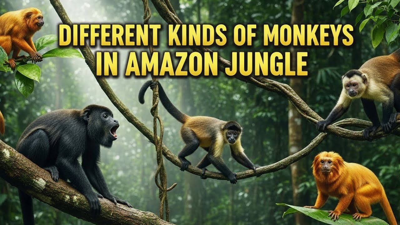 24 Different Kinds of Monkeys Found in the Amazon Jungle