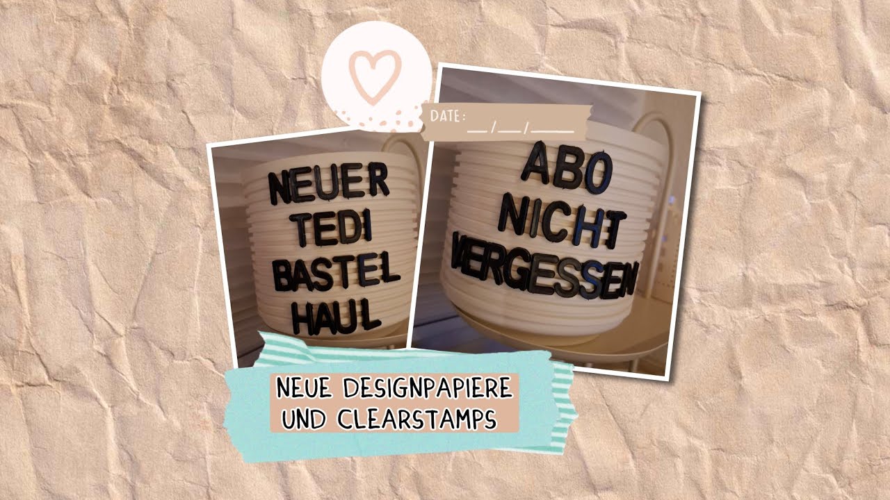 TeDi-Haul. Neues Designpapier und Clearstamps. Februar 26