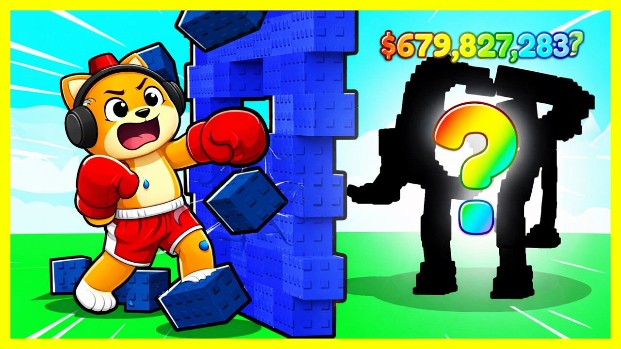 OBIT LATIHAN TINJU UNTUK AMBIL BRAINROT LANGKA? | SMASH Walls For Brainrots!