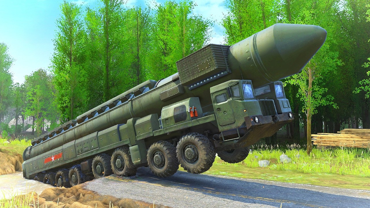 Crazy Mission! Giant Truck Transports Rockets in Extreme Mud