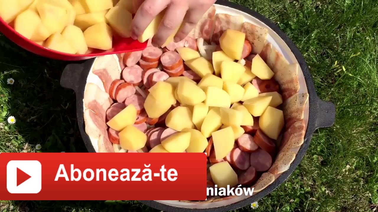 Mancare la ceuan de fonta cu picioare fixe