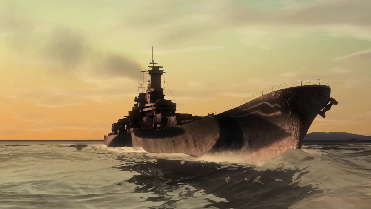 Silent Hunter 4 Safety is that way mission (as the USS iowa class battleship)