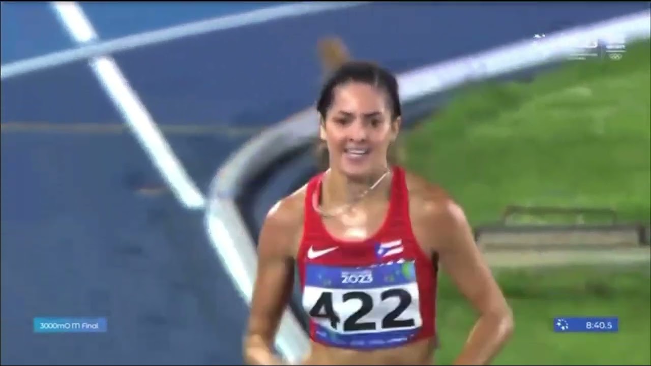 3000 obstáculos Femenino Final Juegos Centroamericanos y del Caribe El Salvador 🇸🇻 2023 #atletismo
