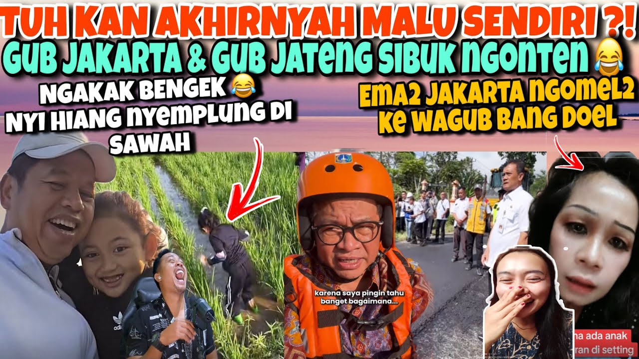 TUH KAN ! AKHIRNYAH MALU SENDIRI ? GUB JAKARTA & JATENG UPDET NGONTEN-EMA2 JKRTA INI ROSTING BG DOEL