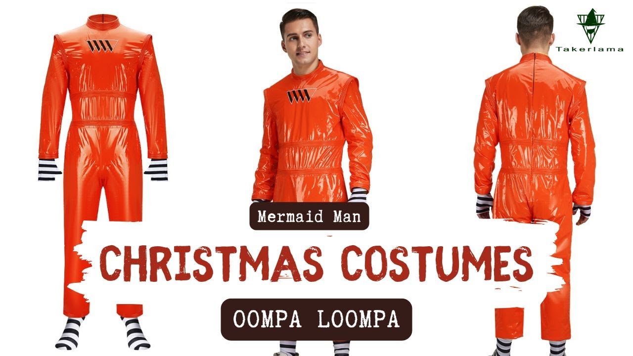 Oompa Loompa Cosplay Costume Willy Wonka Chocolate Factory Theme Party Suit #Takerlama #OompaLoompa