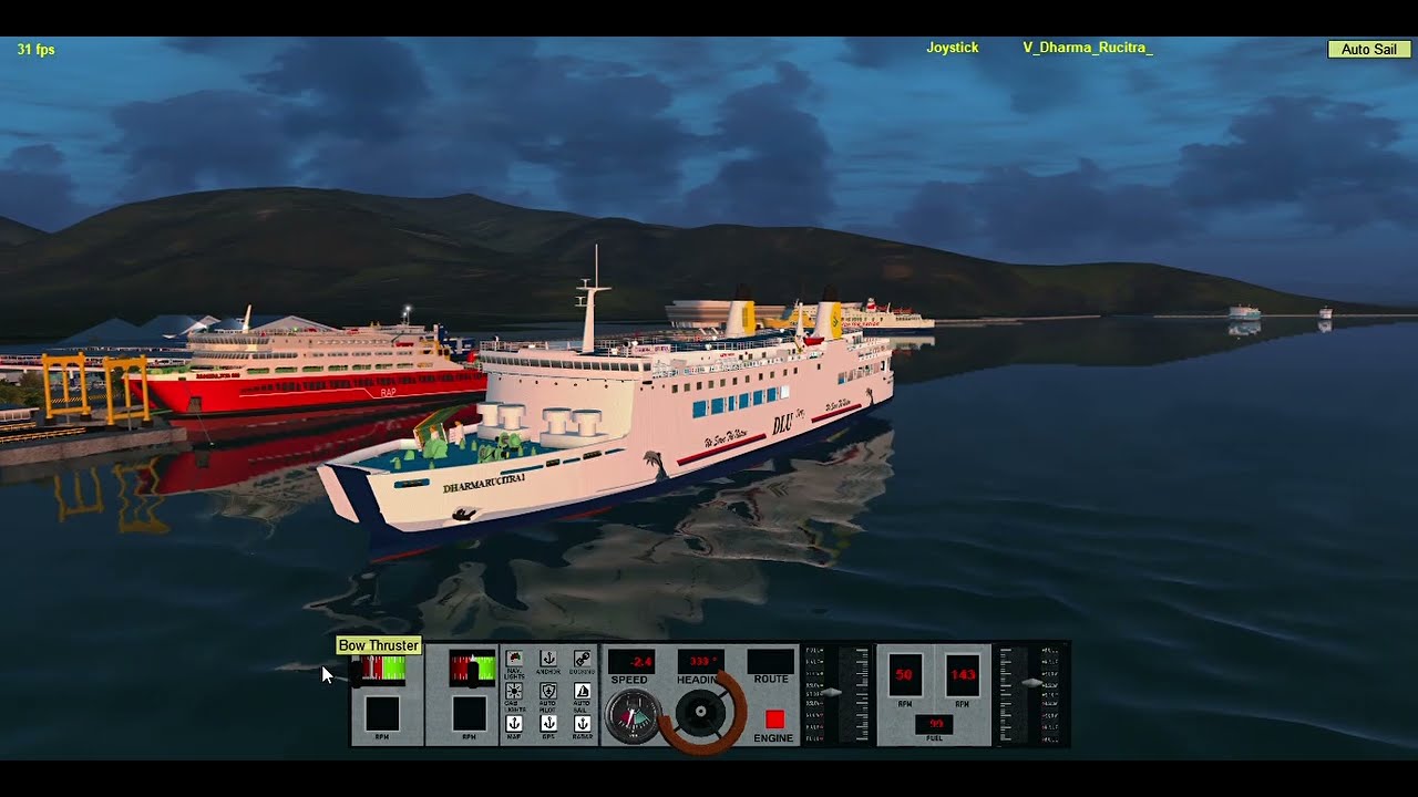 VIRGO 18 sandar dermaga 3 Merak menggantikan Dharma Rucitra #ship #maneuver #viral #games #indonesia