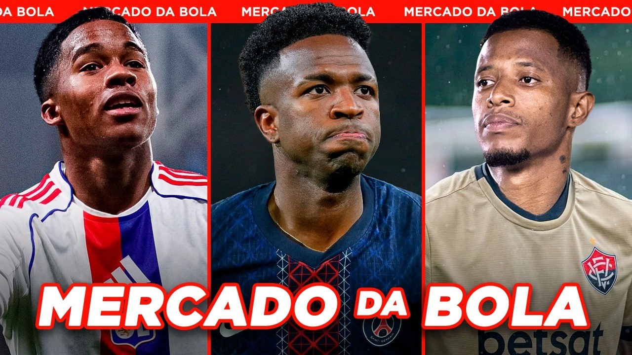 PSG DE OLHO EM VINI JR│LYON QUER FICAR COM ENDRICK e+ - Mercado da Bola 2026