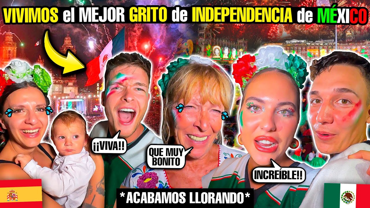 😭MI FAMILIA VIVE el GRITO de INDEPENDENCIA en MÉXICO❤️🇲🇽 **El mejor de la historia**