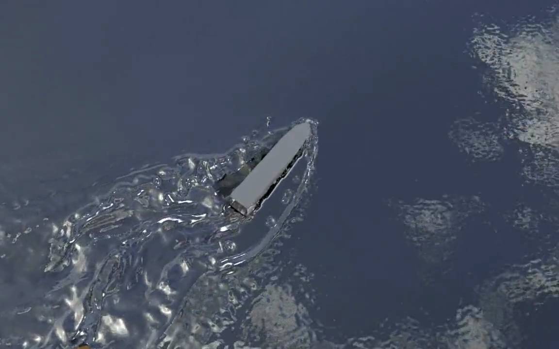 Ship-Fluid-Interaction in Blender