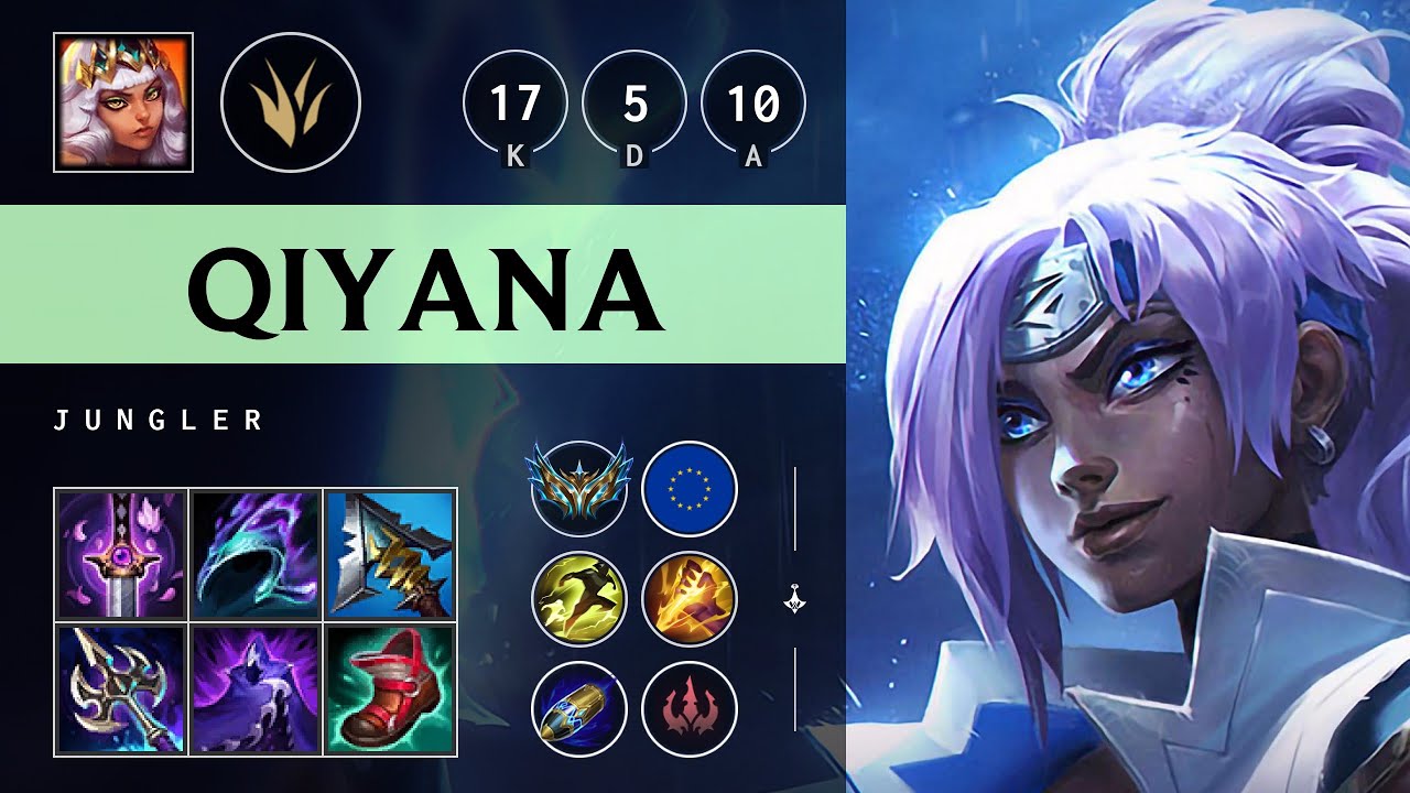 Qiyana Jungle vs Xin Zhao - EUW Challenger Patch 25.16