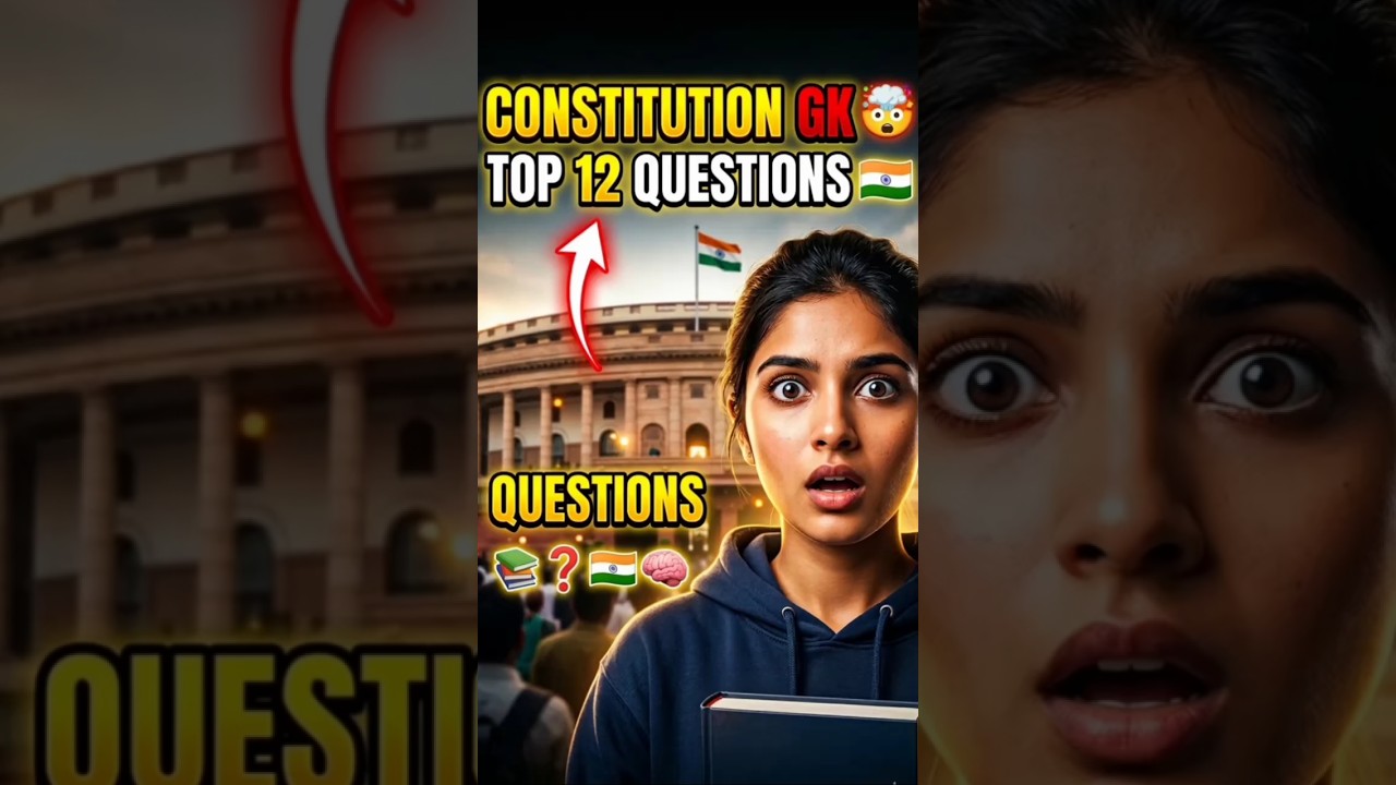 12 most important GK questions and answers of indian constitution #gkquestion #gkfacts #gk