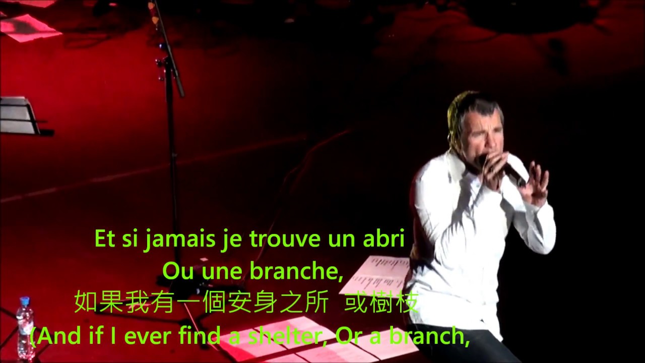 Bruno Pelletier -  J'Me Voyais Plus ('See Myself More')@ Moscow 2 Oct 2010 with lyrics