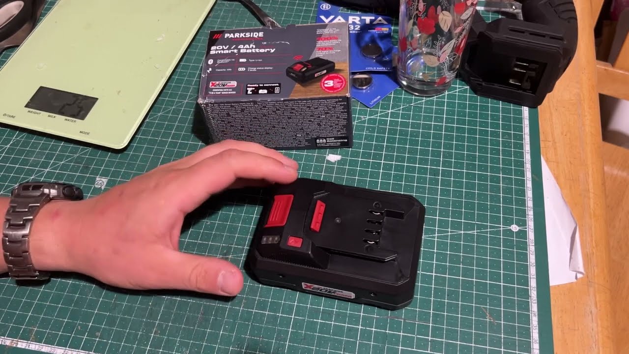 Parkside Performance 20V 4Ah Smart Battery Review Unboxing and Connected to Phone App