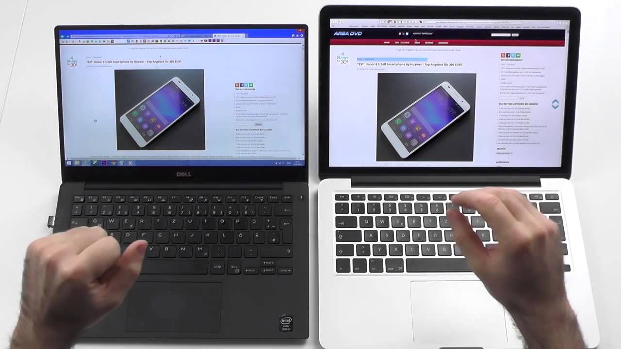 Apple Macbook Pro 13 Retina vs Dell XPS 13 (2015) Comparison