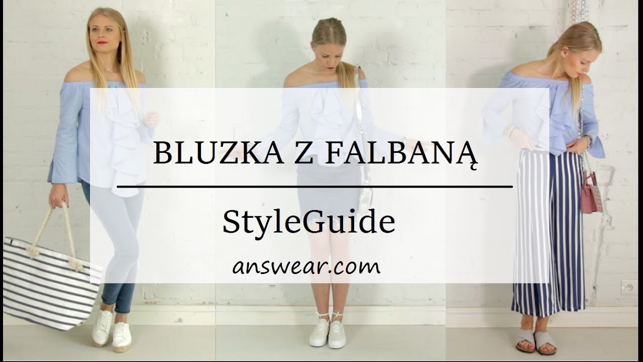 🌸 Style Guide. Answear.com: BLUZKA Z FALBANĄ