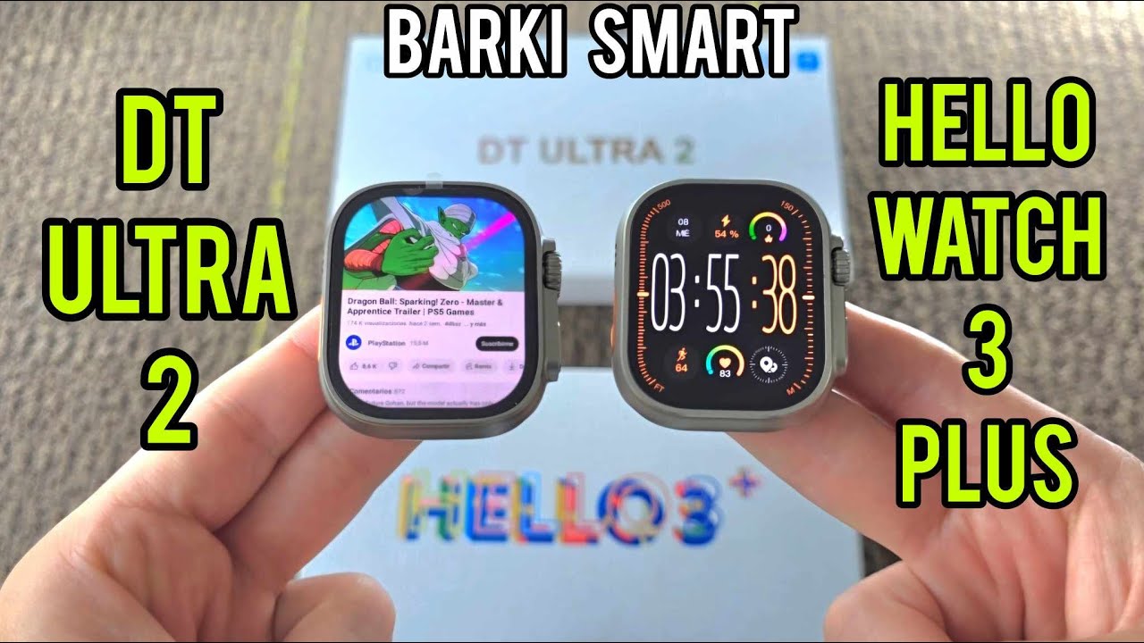Comparación DT Ultra 2  Vs  Hello Watch 3 Plus
