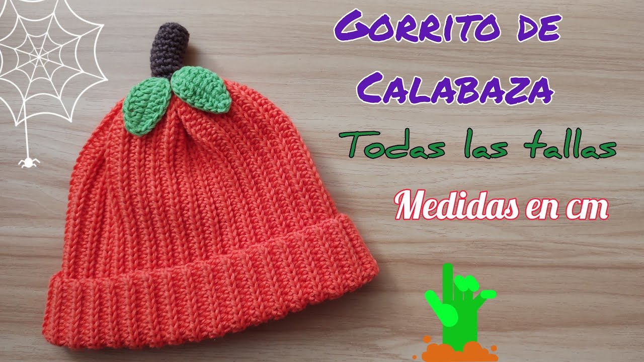 gorro de calabaza a crochet gorro de halloween tejidos para halloween calabaza tejida