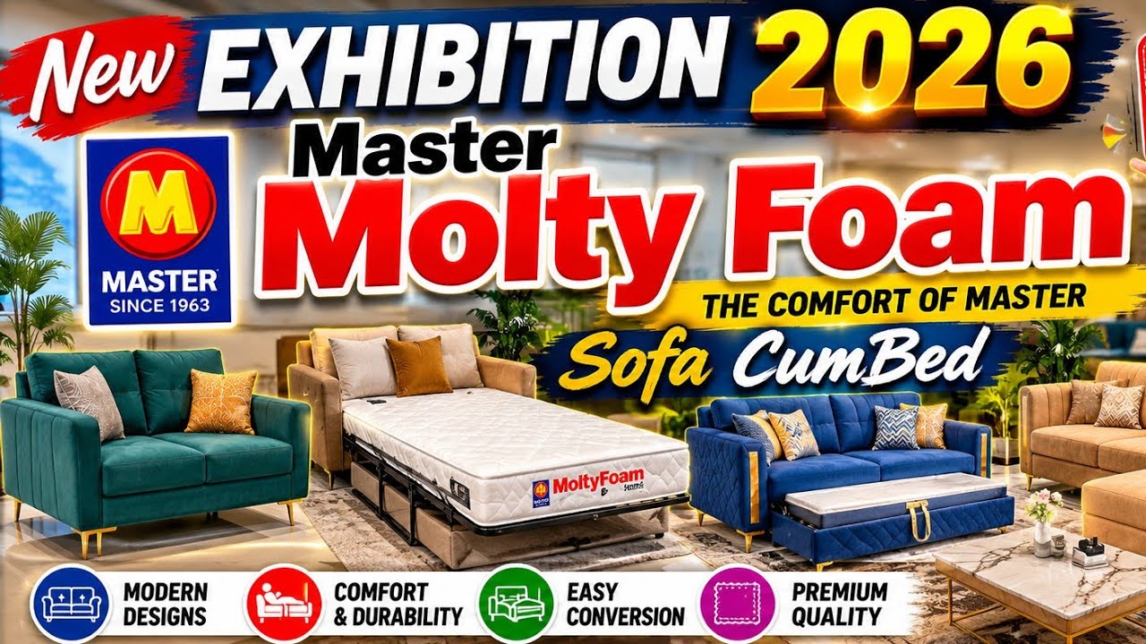 *New Exhibition 2022* | Master Molty Foam | Sofa Cumbed | Sofa Sets | 2/3 Seater Sofa CumBed |part 1