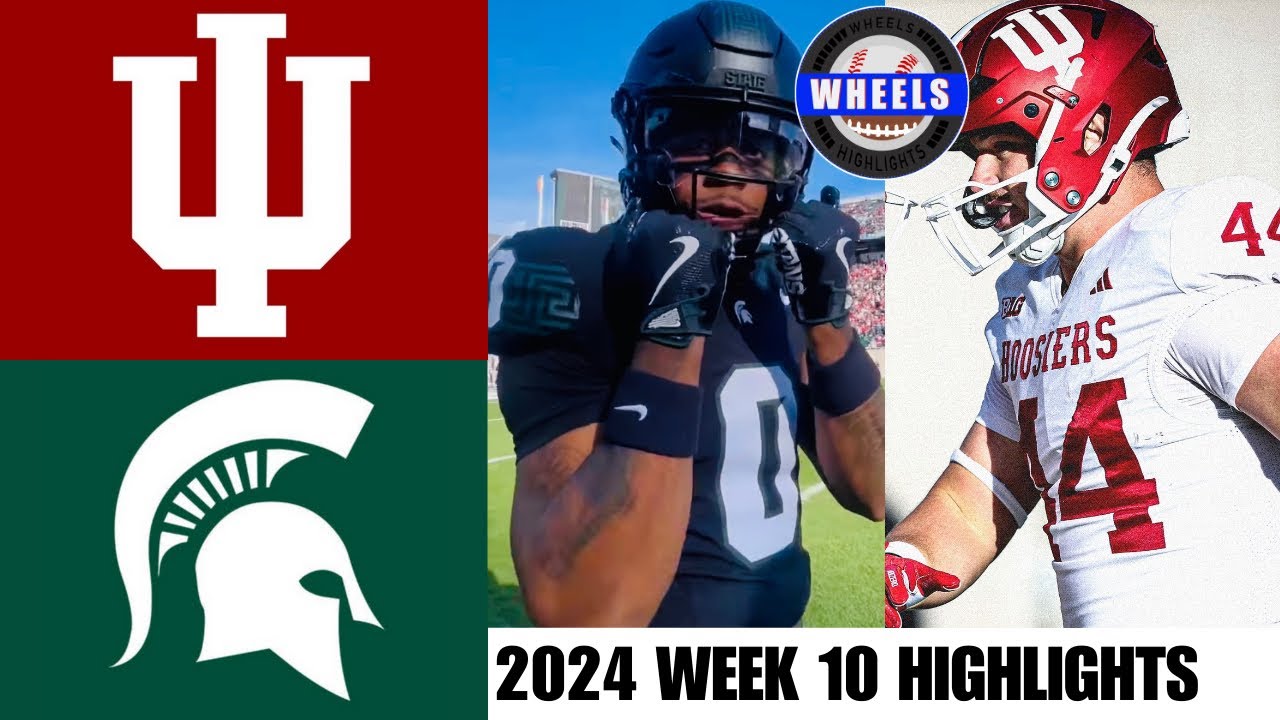 #13 Indiana vs Michigan State | Full Game Highlights | 2024 College Football Highlights