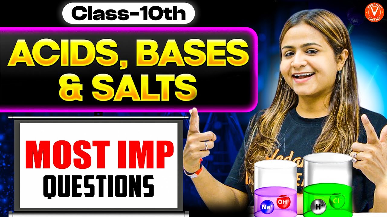 Must-Know Important Questions🎯 Acid, Base & Salts | Class 10 Chemistry | Krushi Mam