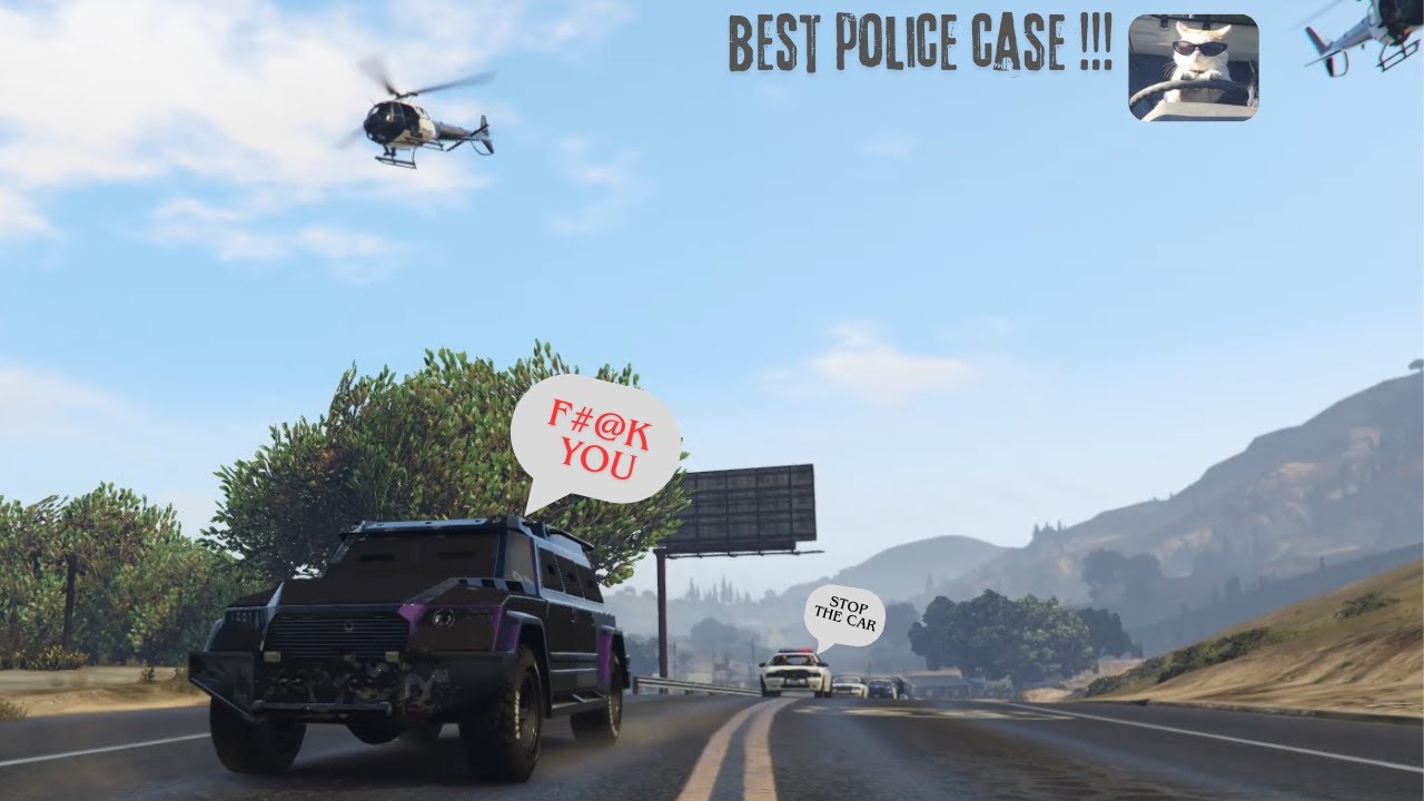 Safest Car vs Police Cars !!!  Night Shark !!! Best police  case ever !!! Safest car in GTA V